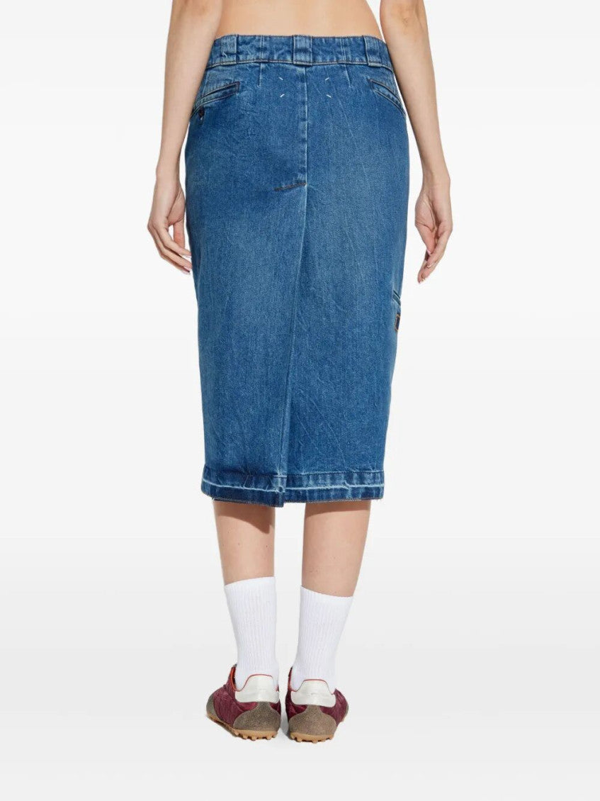 Blue Denim Skirt 4
