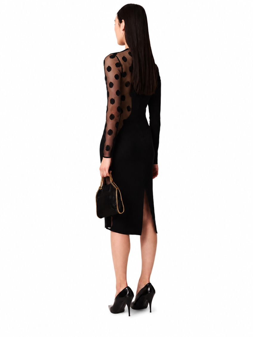Black Round Neck Dress 2