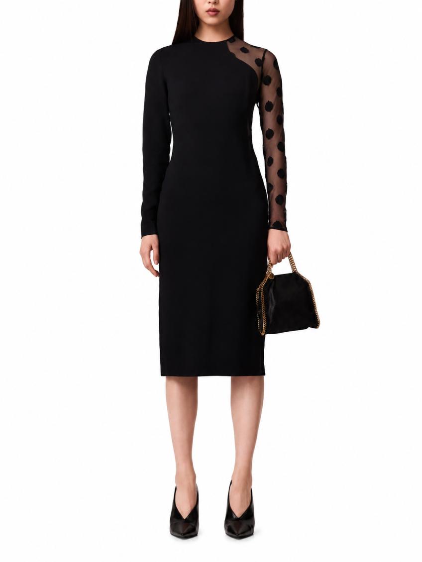 Black Round Neck Dress 3
