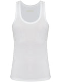 White Cotton Tank Top 1
