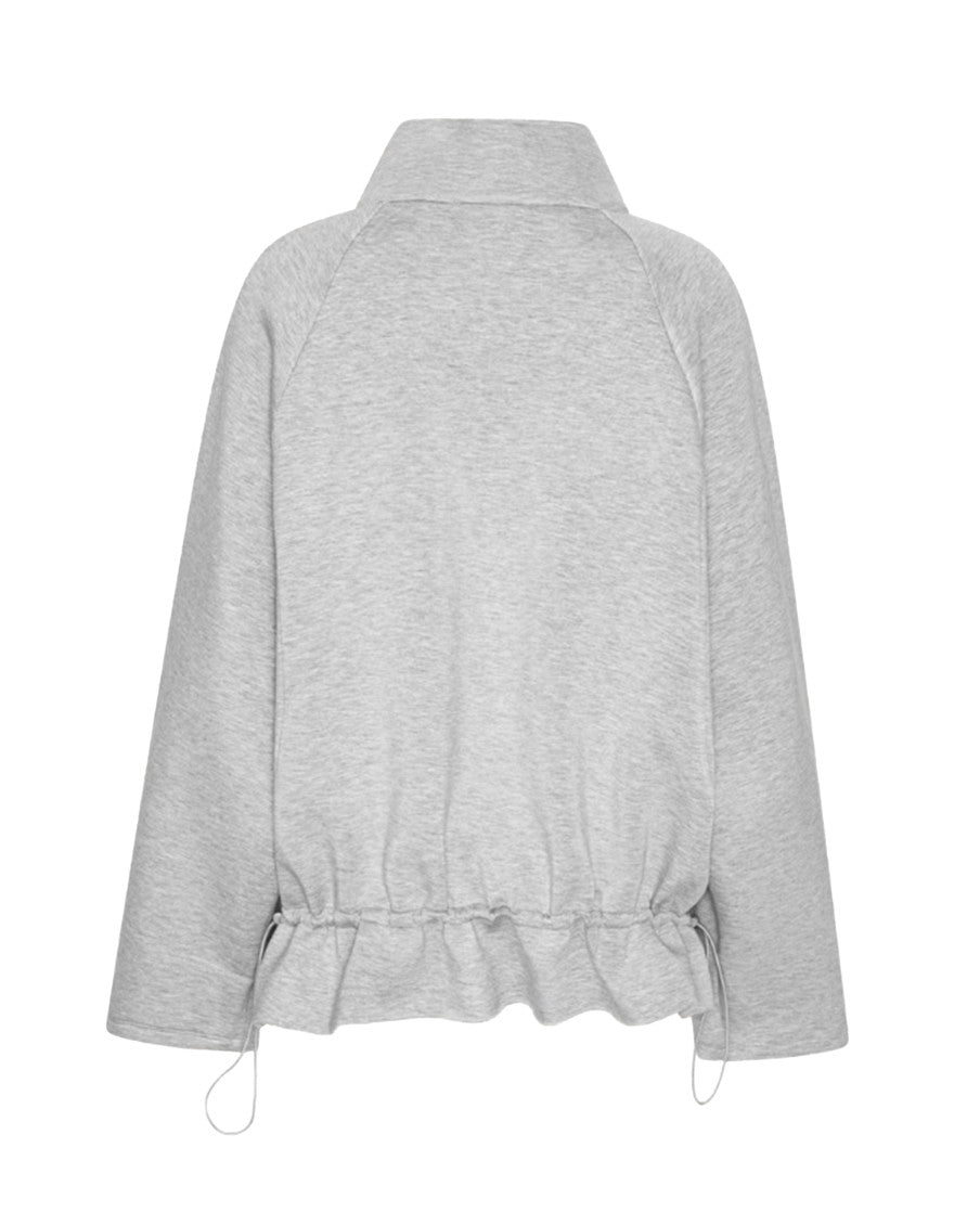 Grey Logo Mock Collar Sweatshirt 2