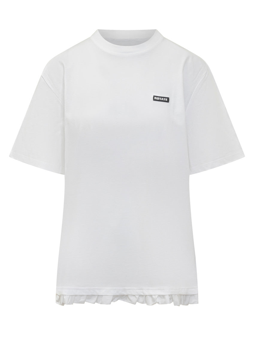 White Logo Crew Neck T-Shirt 1