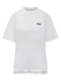 White Logo Crew Neck T-Shirt 1