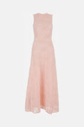 Light Pink Mesh Maxi Dress 1