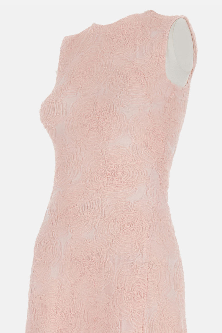 Light Pink Mesh Maxi Dress 3