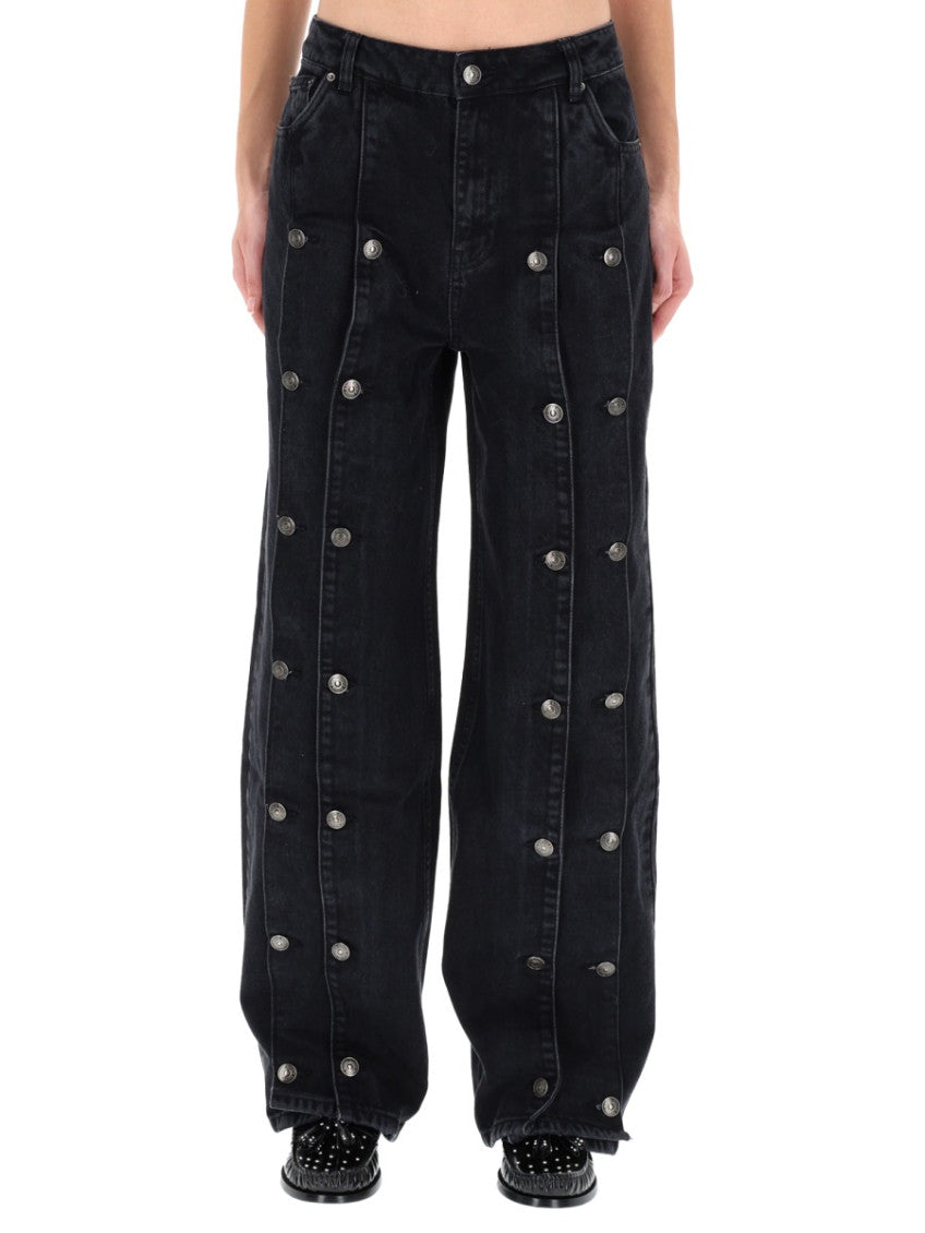 Black Relaxed High Rise Jeans 1