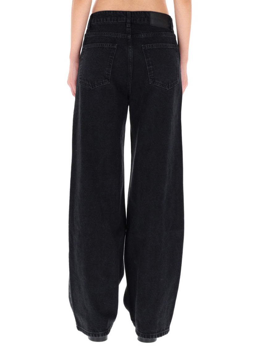 Black Relaxed High Rise Jeans 4