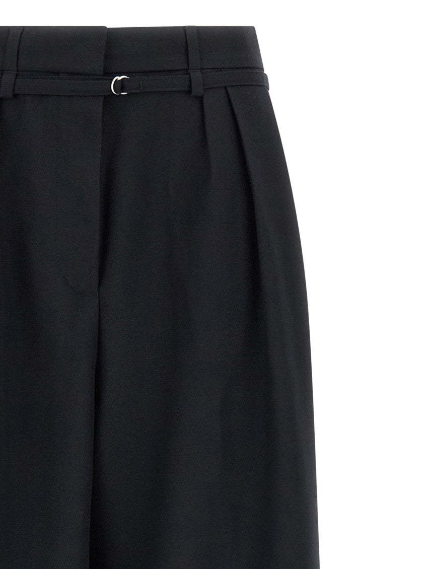 Black Tailored Pleated Pants 3