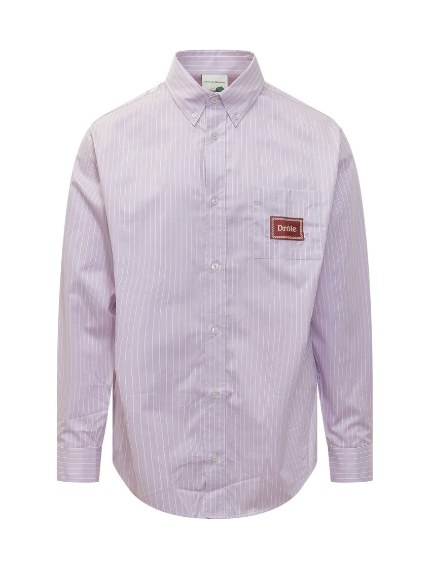 Purple Regular Stripes Shirt 1