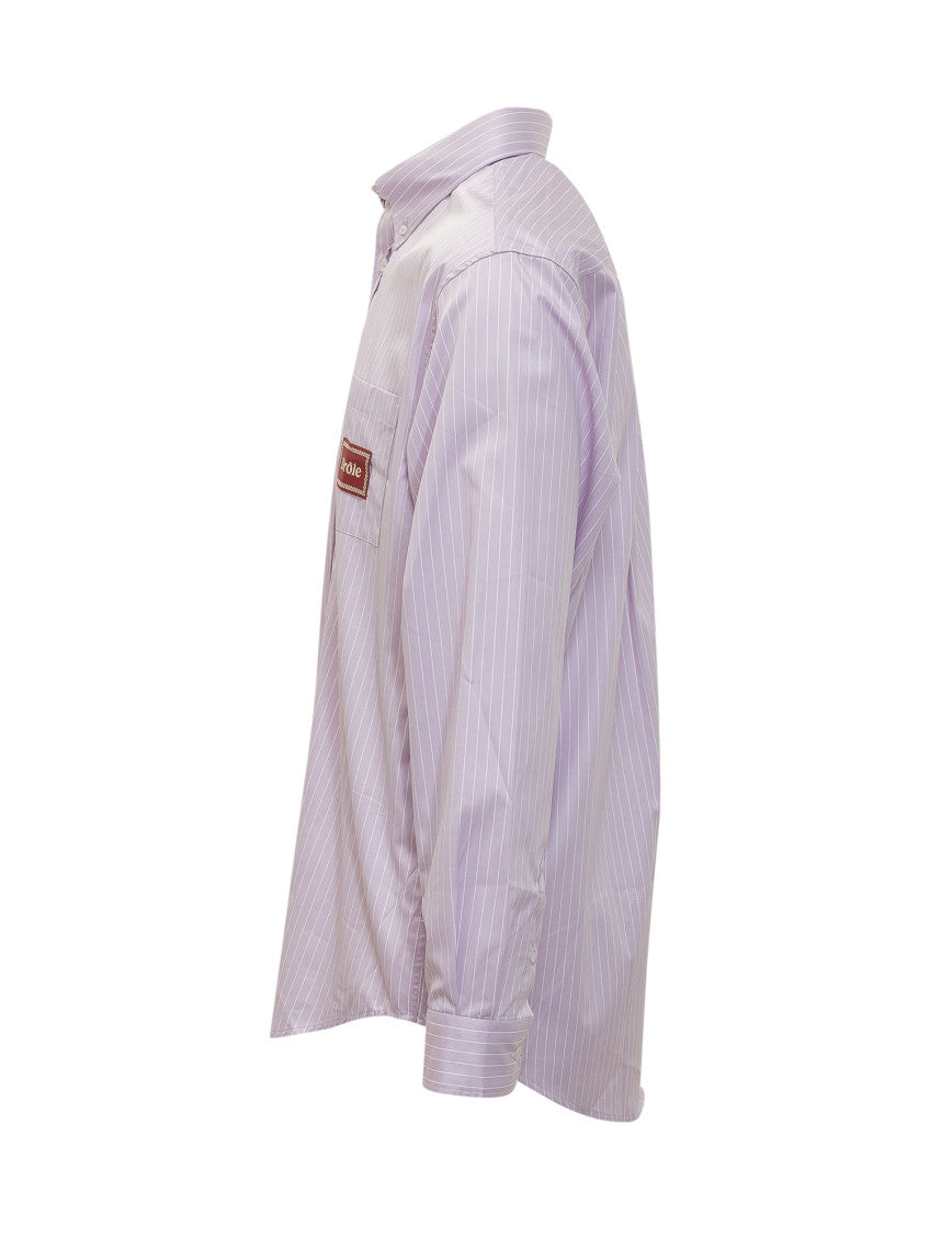 Purple Regular Stripes Shirt 2
