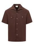 Brown Regular Solid Shirt 1