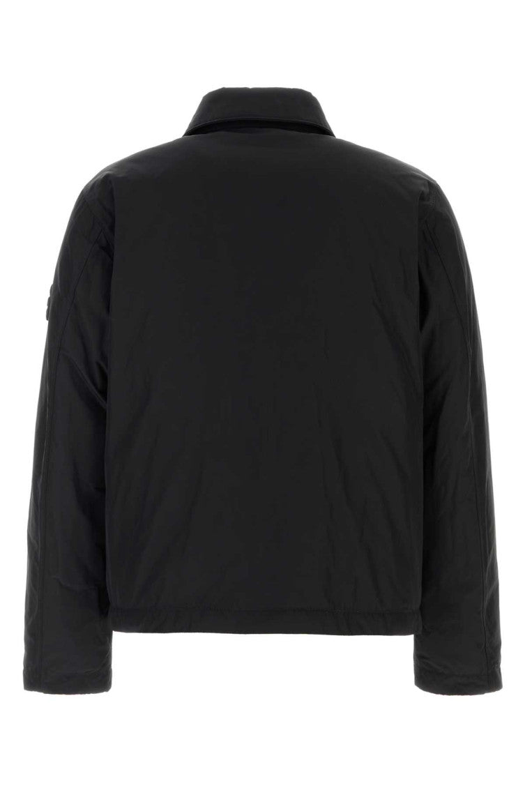 Black Regular Solid Jacket 2
