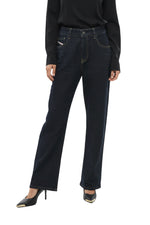 Blue Straight Mid Rise Jeans 1