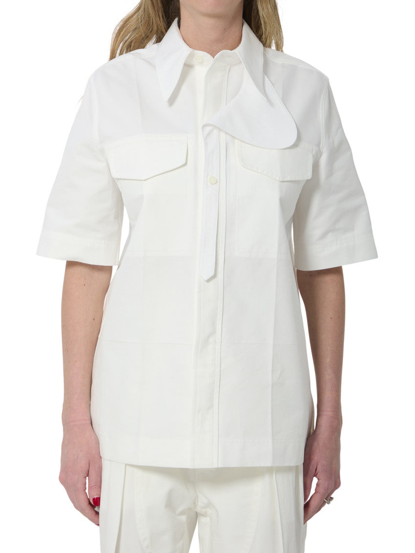 White Regular Solid Shirt 1
