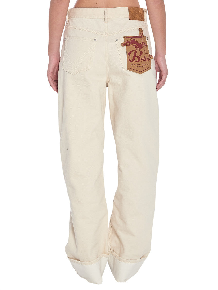 Off White Loose Mid Rise Jeans 2