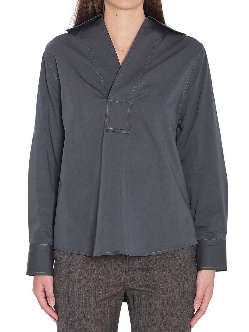 Grey Relaxed Solid Shirt 1