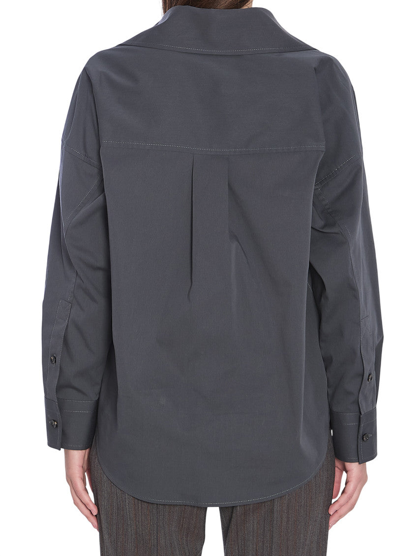 Grey Relaxed Solid Shirt 2