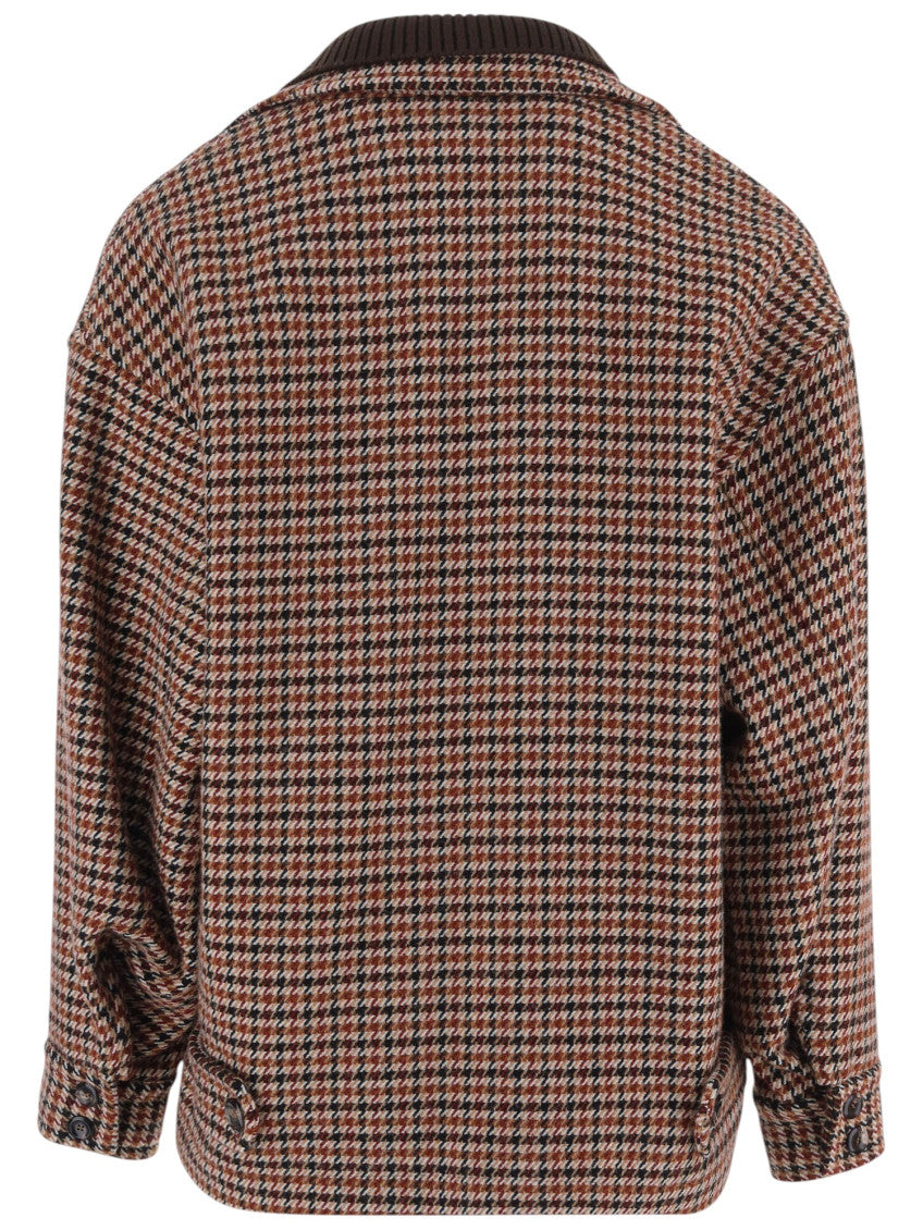Beige Notched Lapel Coat 2