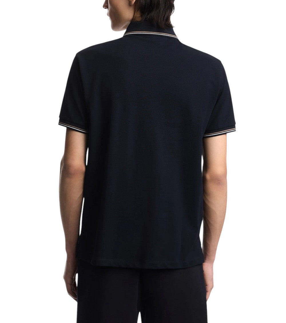 Dark Blue Shirt Collar Polo 2
