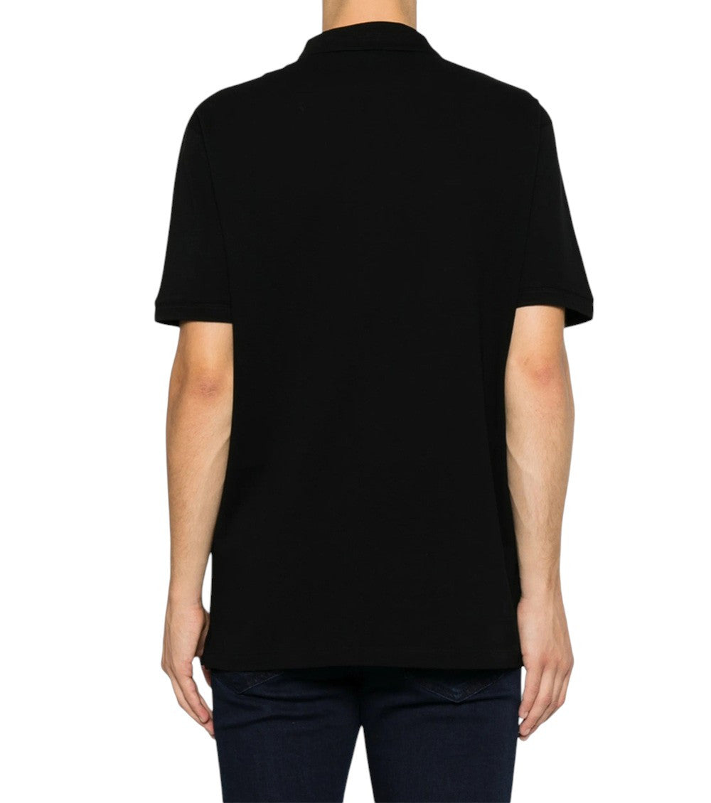 Black Half Zip Logo Polo 3