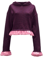 Purple cropped hoodie 1