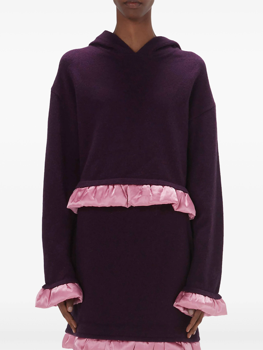 Purple cropped hoodie 3
