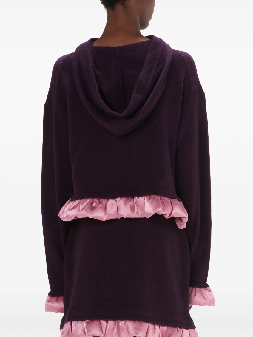 Purple cropped hoodie 4