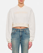 White cropped sweatshirt 1