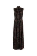 Multicolor Pleated Tiered Paisley-print 1