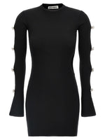 Black 'Cut-Out Crystal Bow' dress 1