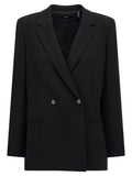 Black Double-breasted blazer 1