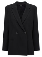 Black Double-breasted blazer 1