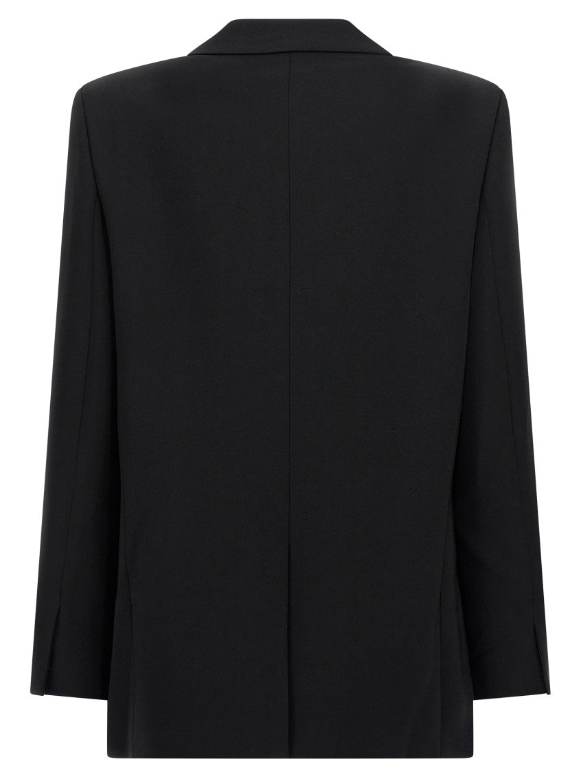 Black Double-breasted blazer 2