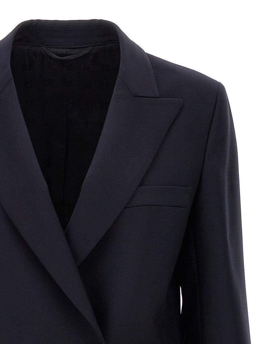 Blue Double-breasted Blazer 3