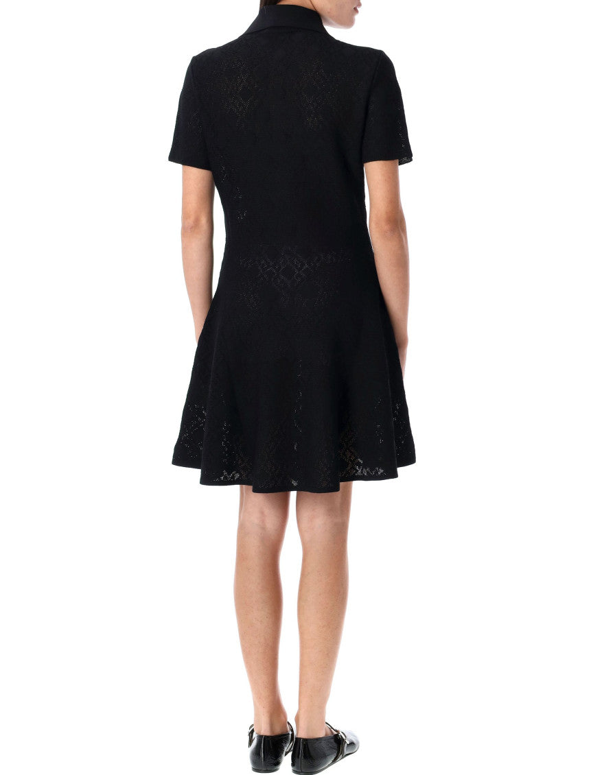 Black Monogram-jacquard Dress 2