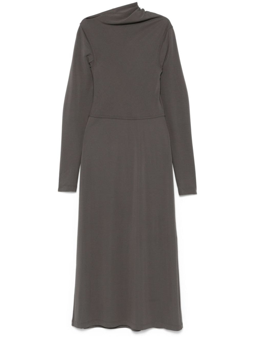 Grey Draped dress 1