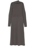 Grey Draped dress 1