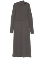 Grey Draped dress 1