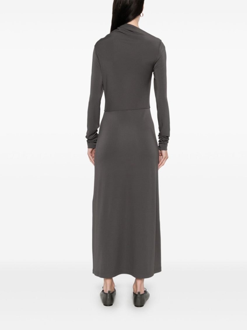 Grey Draped dress 2