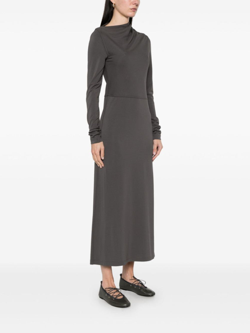 Grey Draped dress 4