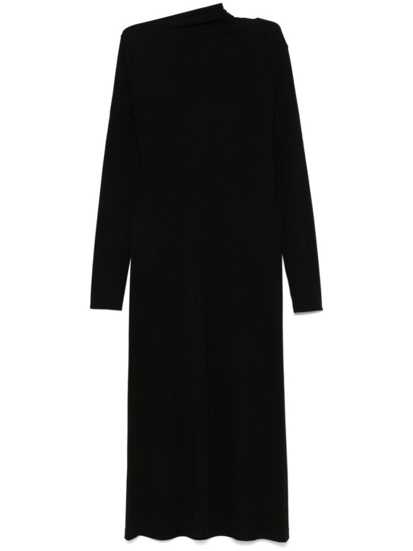 Black Draped dress 1