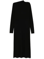 Black Draped dress 1