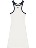 White Cotton Scuba Dress 1