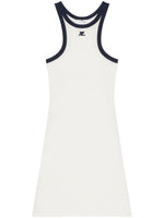 White Cotton Scuba Dress 1