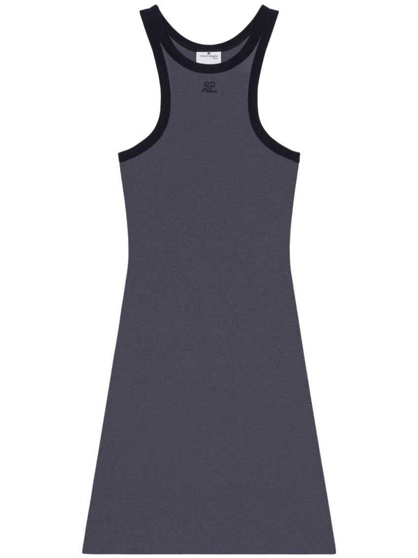 Dark Grey Mini Dress 1