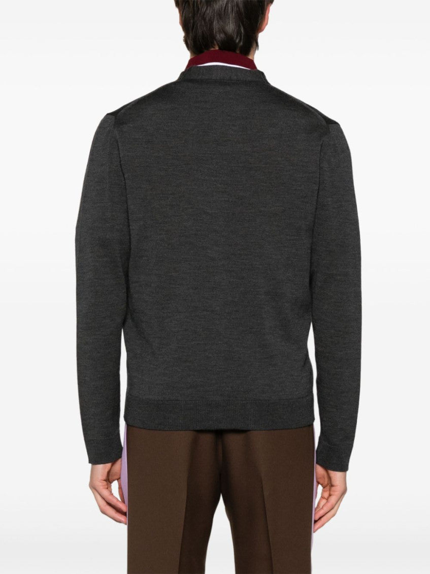 Dark Grey Wool Cardigan 4