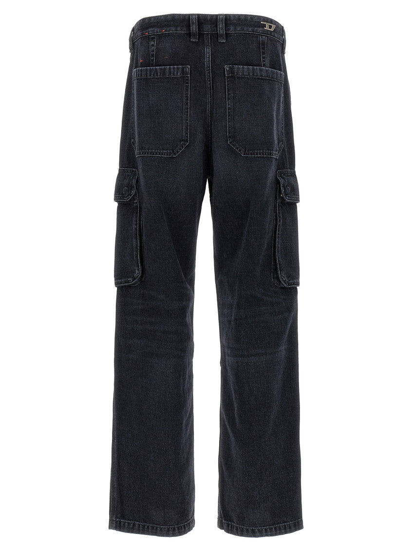 Black 'D-Uty-Cargo' jeans 2