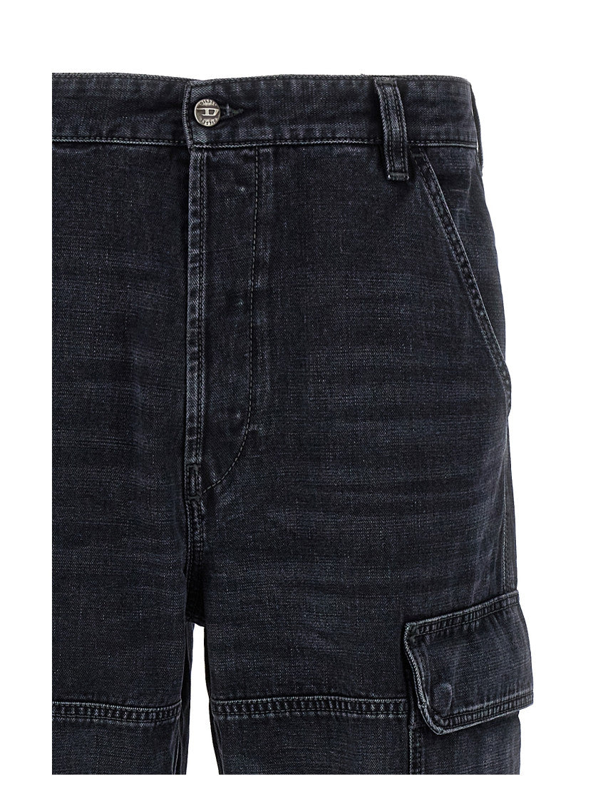 Black 'D-Uty-Cargo' jeans 3