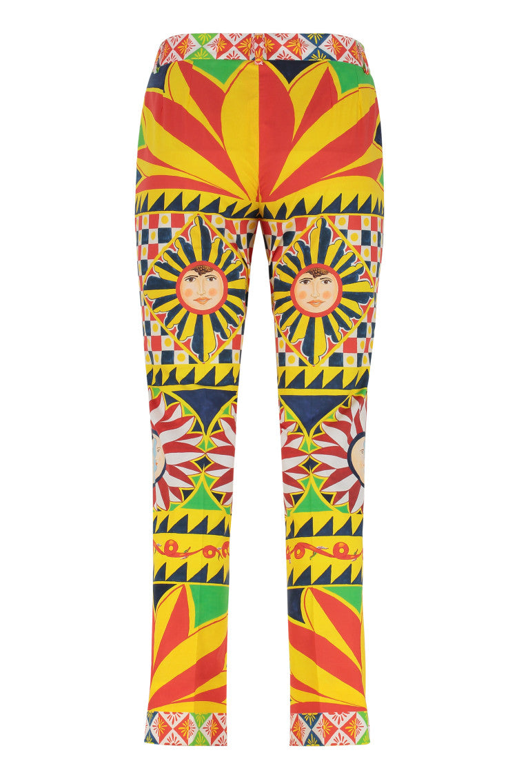 Multi Color Printed Cropped Pants 2