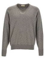 Grey V-neck Sweater 1